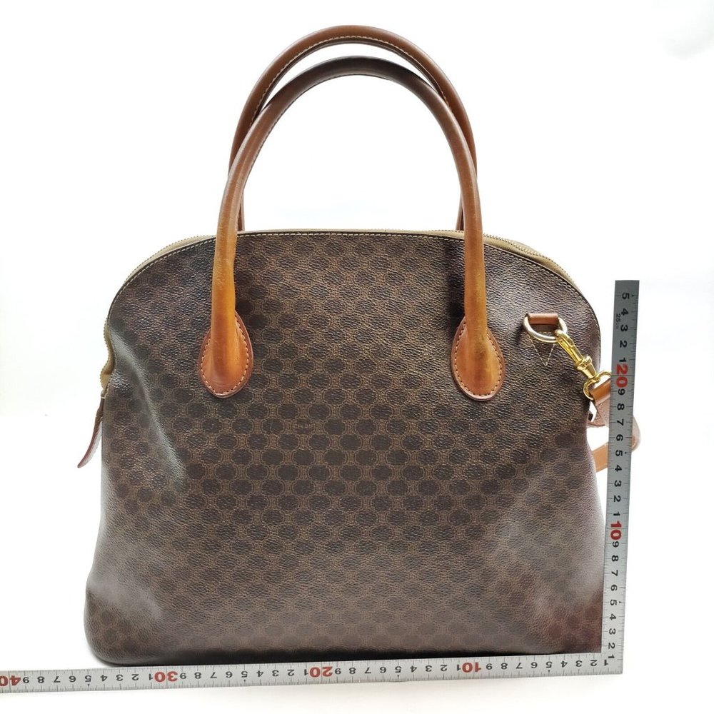 CELINE Hand Bag Brown PVC - Picture 2 of 9
